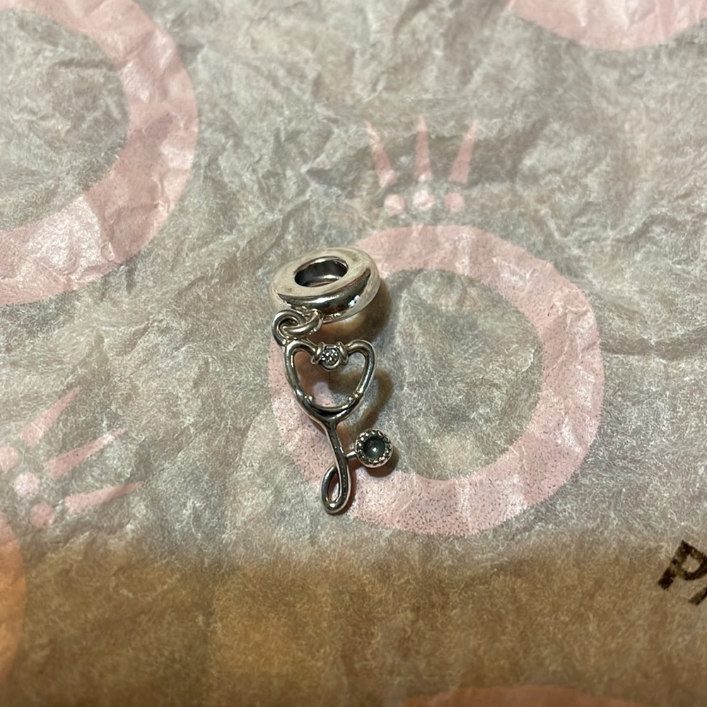 Authentic Pandora stethoscope charm